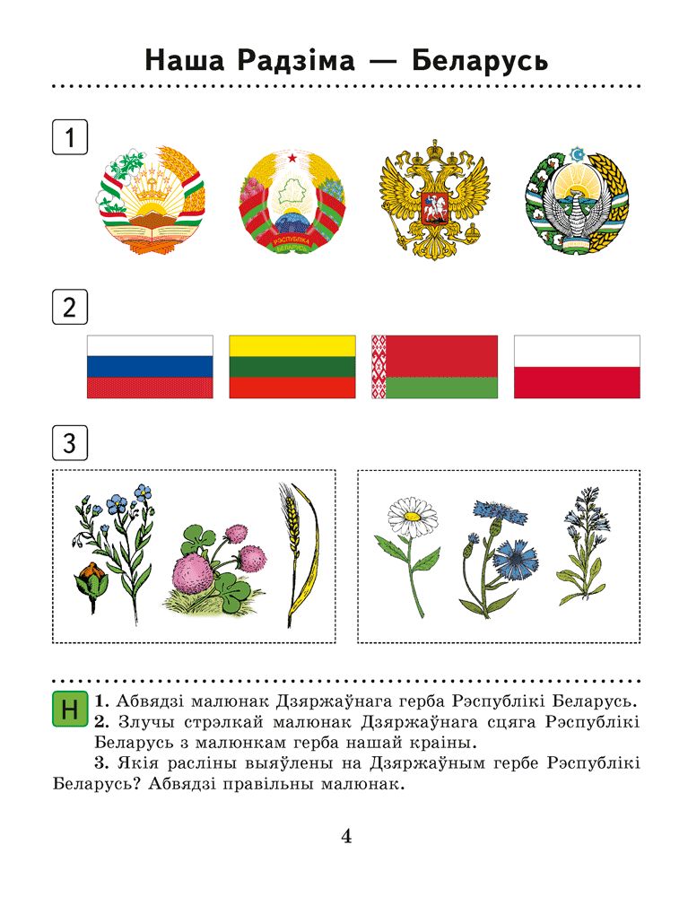 Контурная карта 4 класс мая радзима беларусь