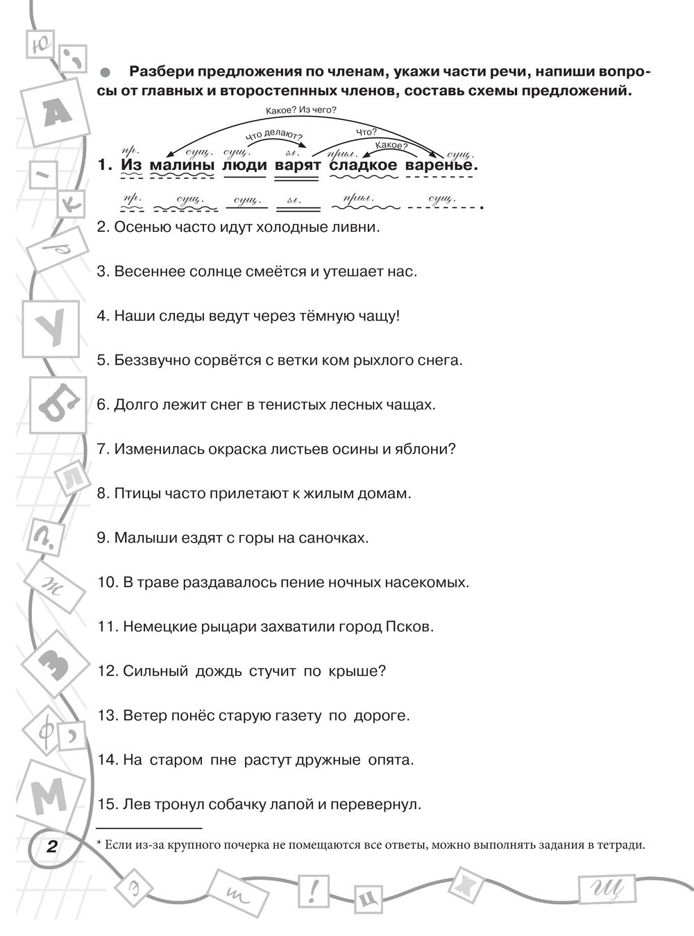 3000 заданий по русскому языку. Все виды разбора предложений. С  методическими рекомендациями. 3 класс Ольга Узорова : купить в Минске в  интернет-магазине — OZ.by