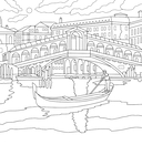 Гармония города. Атмосфера уютных улиц. Раскраска — фото, картинка — 4