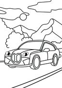 Раскраска с машинками. Крутые тачки — фото, картинка — 1