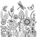 Моя летняя прогулка. Раскраска — фото, картинка — 5