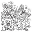 Моя летняя прогулка. Раскраска — фото, картинка — 6