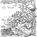 Моя осенняя прогулка. Раскраска — фото, картинка — 3