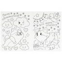 Kawaii щеночки. Раскраска — фото, картинка — 2