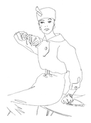 VOGUE. Альбом для раскрашивания (голубой) — фото, картинка — 12