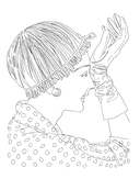 VOGUE. Альбом для раскрашивания (голубой) — фото, картинка — 14