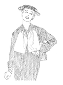 VOGUE. Альбом для раскрашивания (голубой) — фото, картинка — 16