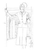 VOGUE. Альбом для раскрашивания (голубой) — фото, картинка — 10