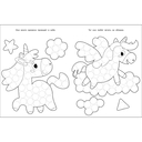 Раскраска для точечных маркеров. Выпуск 4. Единорог — фото, картинка — 1