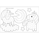 Раскраска для точечных маркеров. Выпуск 4. Единорог — фото, картинка — 2