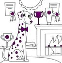 Раскраска с глиттером. Милые щенки — фото, картинка — 2