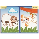 Зоопарк. Первая раскраска с цветным контуром — фото, картинка — 2