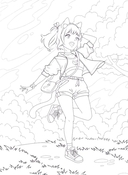 Нэко – девочка-кошка. Книжка-раскраска — фото, картинка — 1