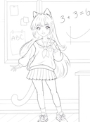 Нэко – девочка-кошка. Книжка-раскраска — фото, картинка — 2