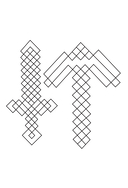 Раскраска для детей Майнкрафт — фото, картинка — 1