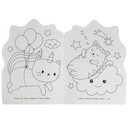 Раскраска. Кавайная единорожка — фото, картинка — 1