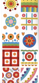 Раскраска с наклейками. Росписи. Дымковская роспись — фото, картинка — 2