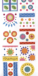 Раскраска с наклейками. Росписи. Дымковская роспись — фото, картинка — 3