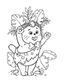 Кот Басик. Пушистые друзья. Раскраска — фото, картинка — 1