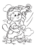 Кот Басик. Пушистые друзья. Раскраска — фото, картинка — 2