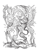 Большая раскраска мифов. Коллекция иллюстраций удивительных персонажей мифов и легенд — фото, картинка — 3