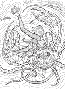 Большая раскраска мифов. Коллекция иллюстраций удивительных персонажей мифов и легенд — фото, картинка — 5