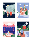Путешествие по городам мира. Раскраска по номерам — фото, картинка — 7