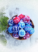 Самый теплый Новый год. Русские узоры. Вяжем на спицах елочные шары — фото, картинка — 13