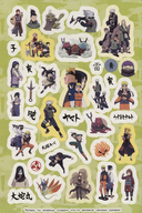 Naruto Shippuden. Супермного наклеек (зеленая) — фото, картинка — 2