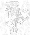 По ту сторону тьмы. Красиво и опасно. Раскраска-фэнтези — фото, картинка — 2