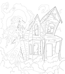 По ту сторону тьмы. Красиво и опасно. Раскраска-фэнтези — фото, картинка — 4