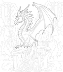 По ту сторону тьмы. Красиво и опасно. Раскраска-фэнтези — фото, картинка — 6