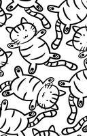 Большие пушистые кошки. Раскраски антистресс — фото, картинка — 9