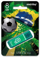 USB Flash Drive 8Gb SmartBuy Glossy series (Green) — фото, картинка — 1