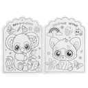 Очаровательные зверюшки. Раскраска KAWAIi — фото, картинка — 2