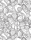 Котики и другие анальгетики. Раскраска-антистресс — фото, картинка — 5