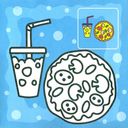 Раскраска. Любимая еда — фото, картинка — 1