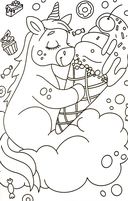 Макси-раскраска. Единорог — фото, картинка — 2