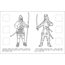 Самураи. Раскраска с наклейками. Для мальчиков — фото, картинка — 3