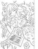 Раскраска на спирали. Аниме — фото, картинка — 2