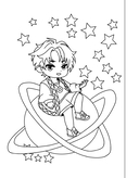 Раскраска на спирали. Аниме — фото, картинка — 6