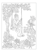 Японский сад. Раскраска-путеводитель в мир японского символизма — фото, картинка — 4