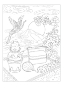 Японский сад. Раскраска-путеводитель в мир японского символизма — фото, картинка — 6